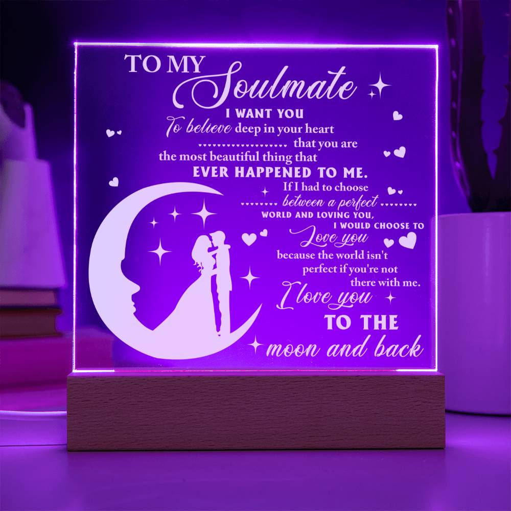 Deep In Your Heart - Acrylic Display Centerpiece For Soulmate