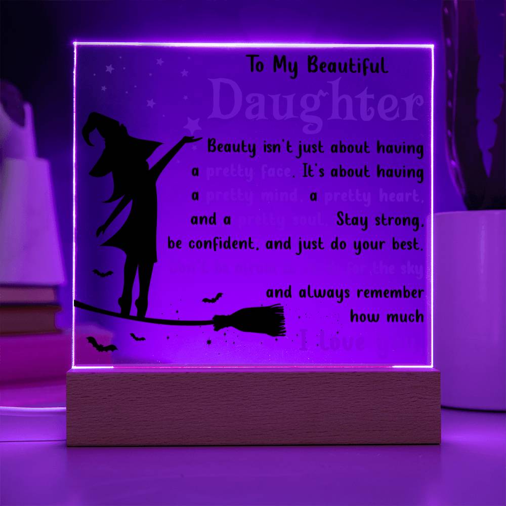 Pretty Soul - Halloween-Themed Acrylic Display Centerpiece For Daughter