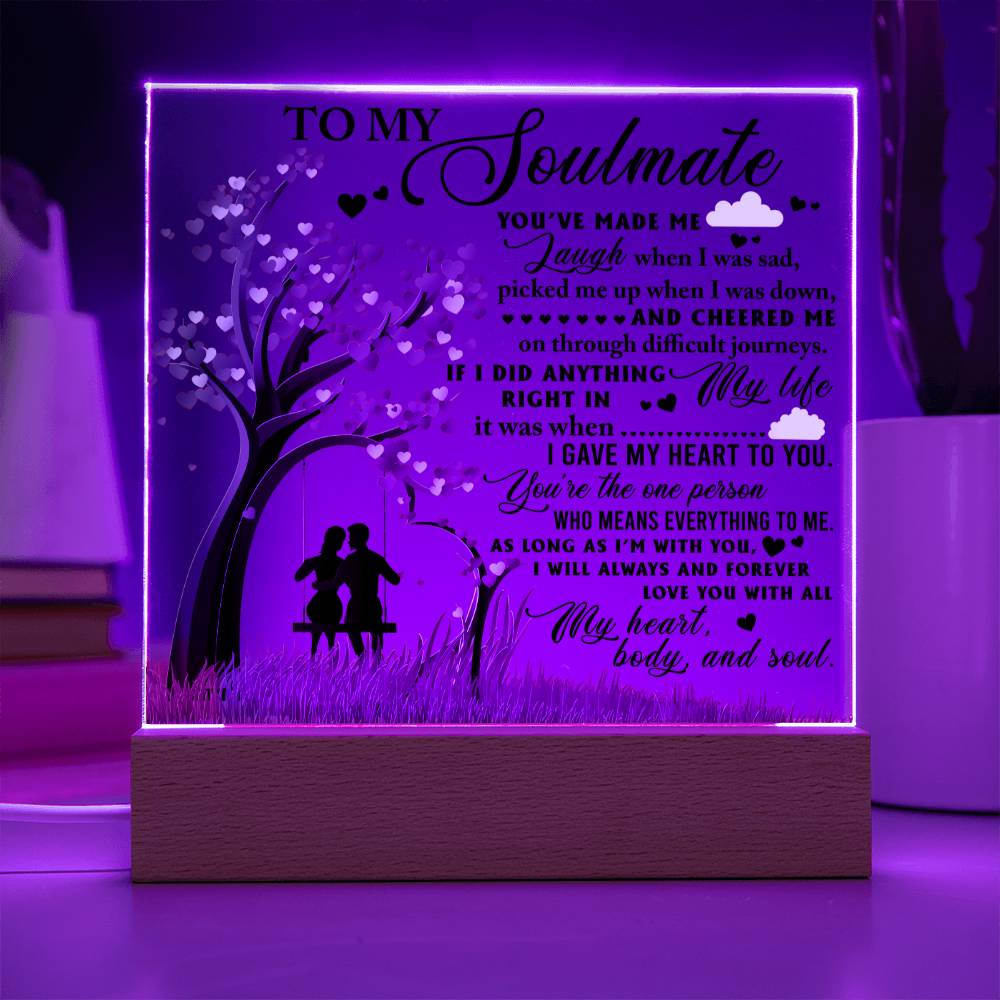 As Long As I'm With You - Acrylic Display Centerpiece For Soulmate