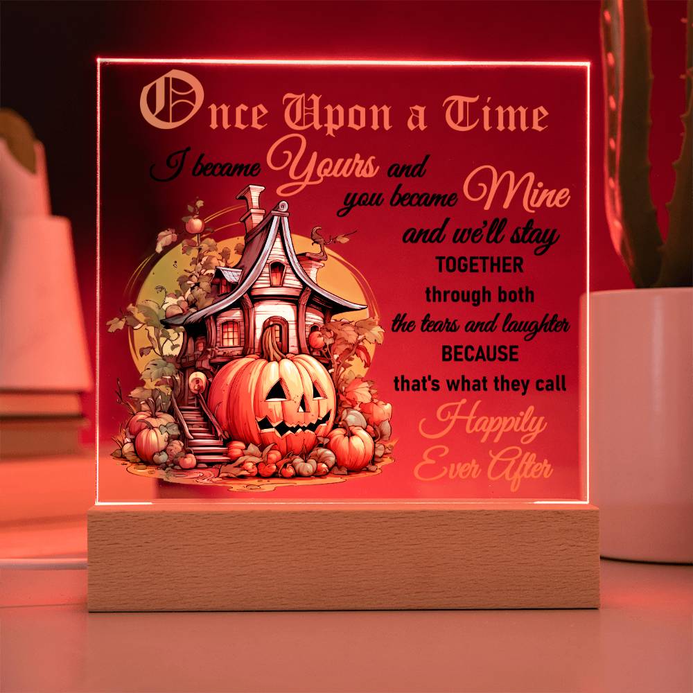 Tears And Laughter - Halloween-Themed Acrylic Display Centerpiece For Soulmate