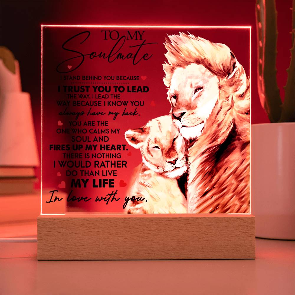 I Trust You - Acrylic Display Centerpiece For Soulmate