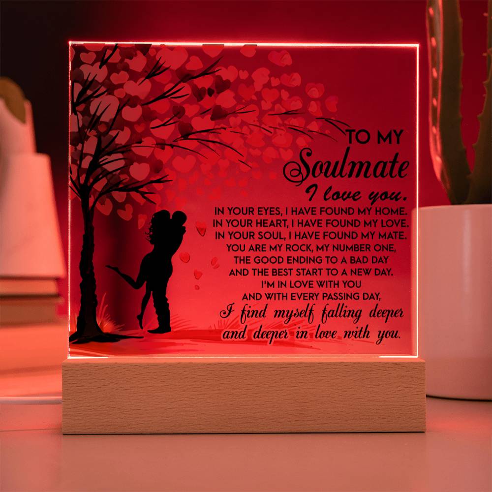 Deeper In Love - Acrylic Display Centerpiece For Soulmate