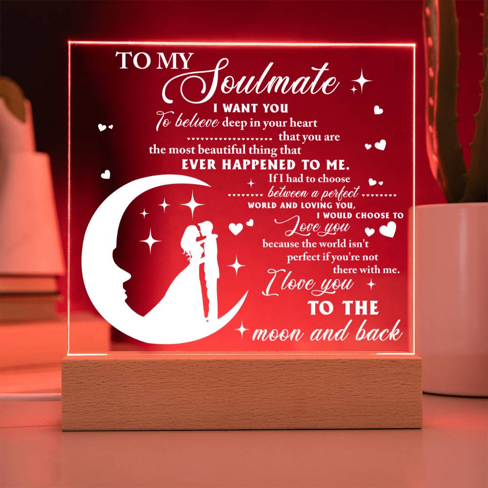 Deep In Your Heart - Acrylic Display Centerpiece For Soulmate