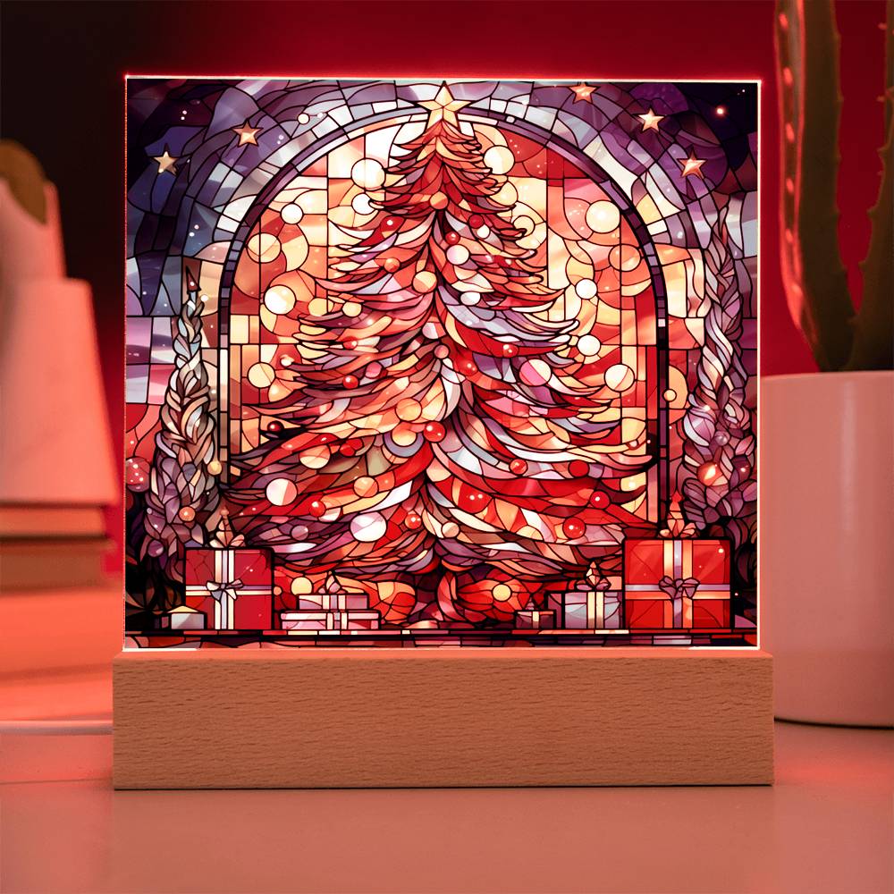 Majestic Tree - Christmas-Themed Acrylic Display Centerpiece