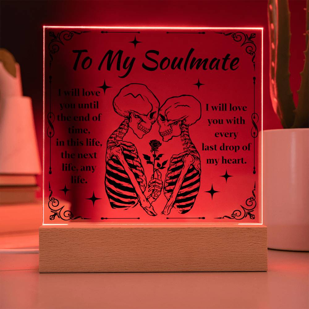 End Of Time - Halloween-Themed Acrylic Display Centerpiece For Soulmate