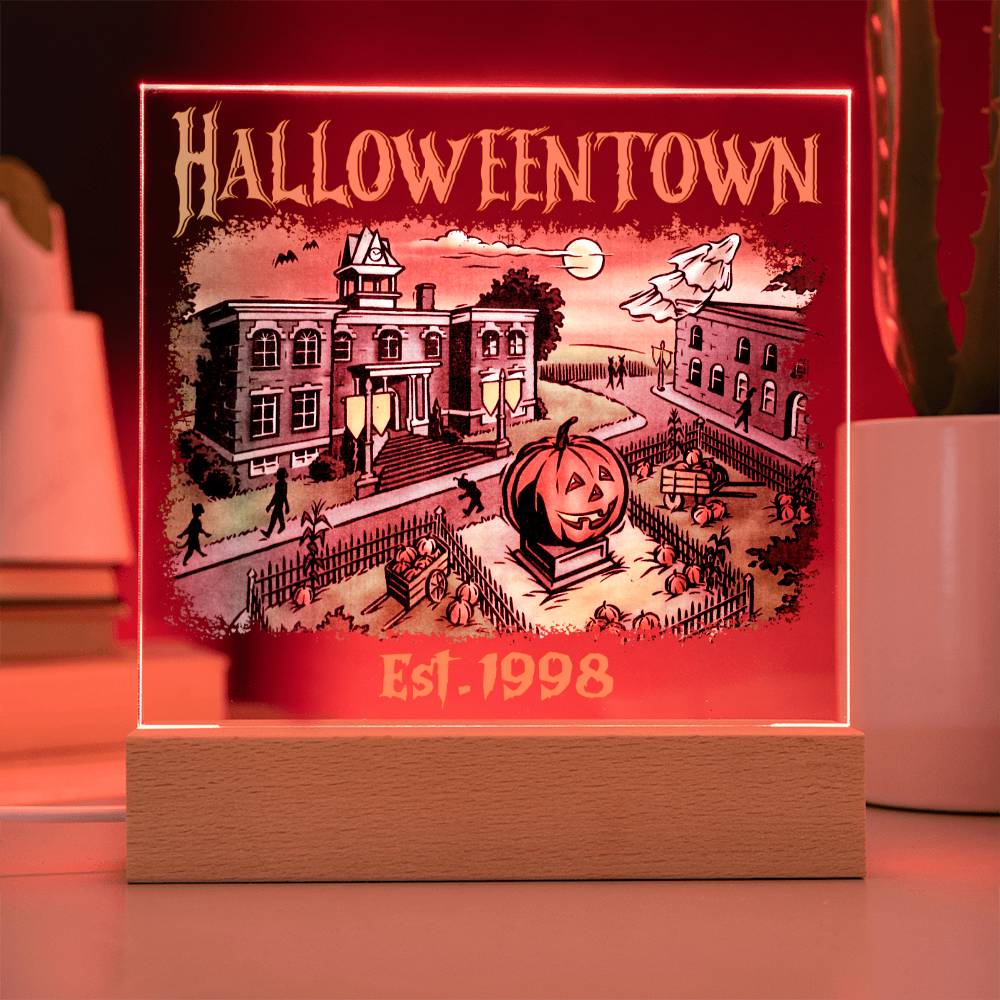 HalloweenTown Acrylic Display Centerpiece