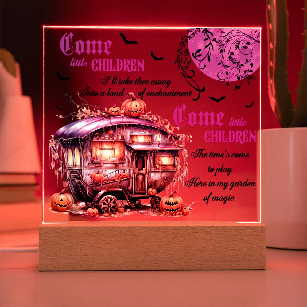 Garden Of Magic - Halloween-Themed Acrylic Display Centerpiece