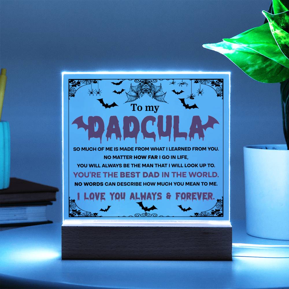 Dadcula - Halloween-Themed Acrylic Display Centerpiece For Dad