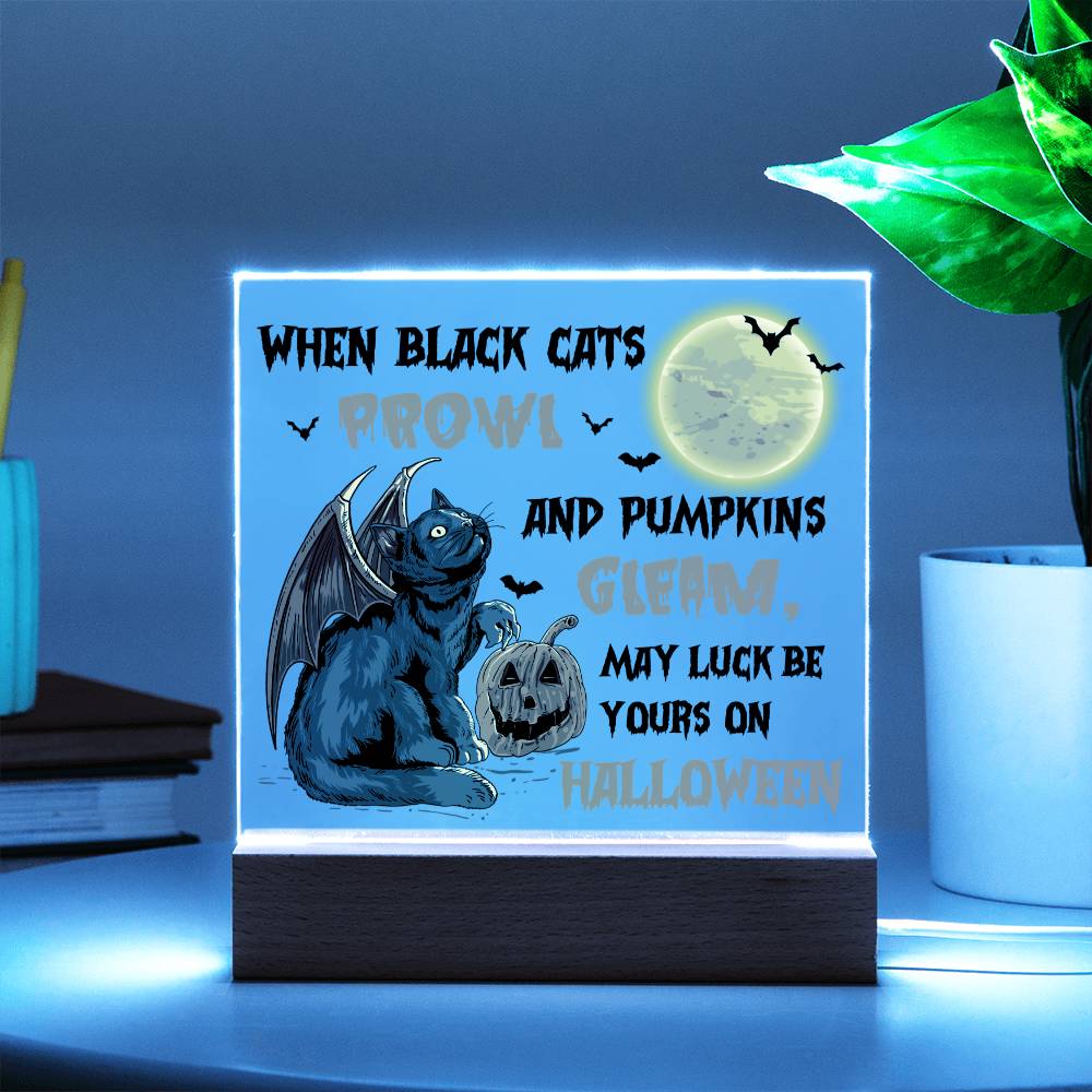 Pumpkins Gleam - Halloween-Themed Acrylic Display Centerpiece