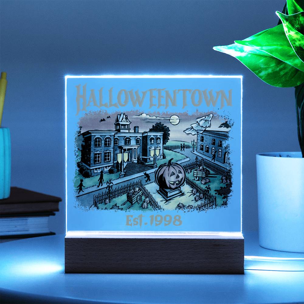 HalloweenTown Acrylic Display Centerpiece