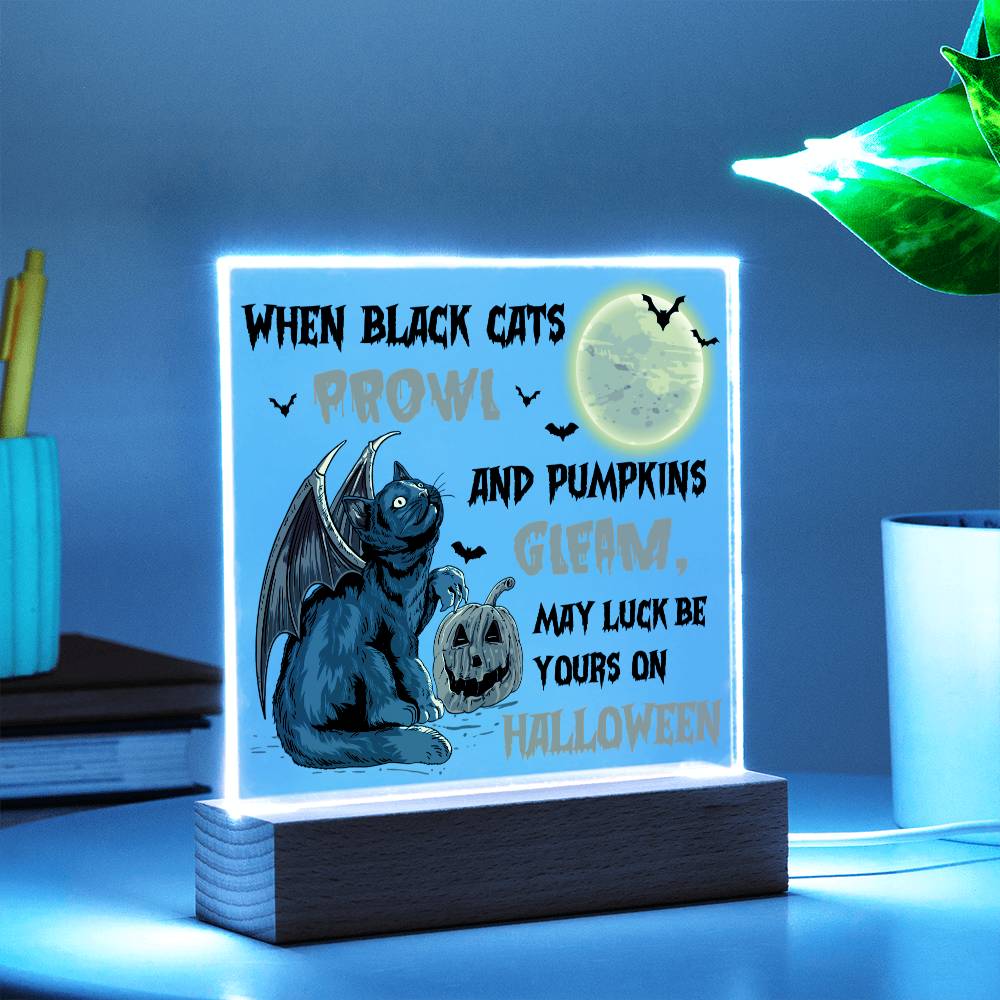 Pumpkins Gleam - Halloween-Themed Acrylic Display Centerpiece