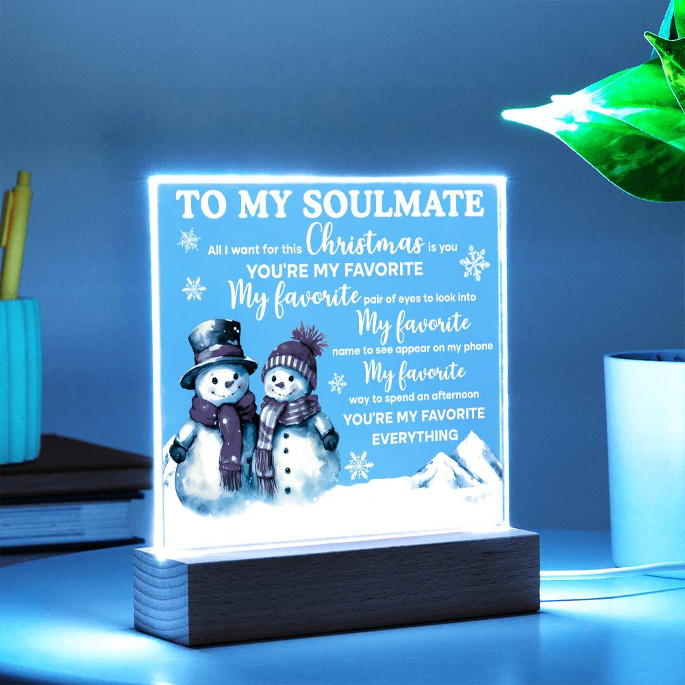 All I Want For Christmas - Christmas-Themed Acrylic Display Centerpiece For Soulmate