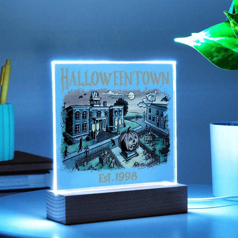 HalloweenTown Acrylic Display Centerpiece
