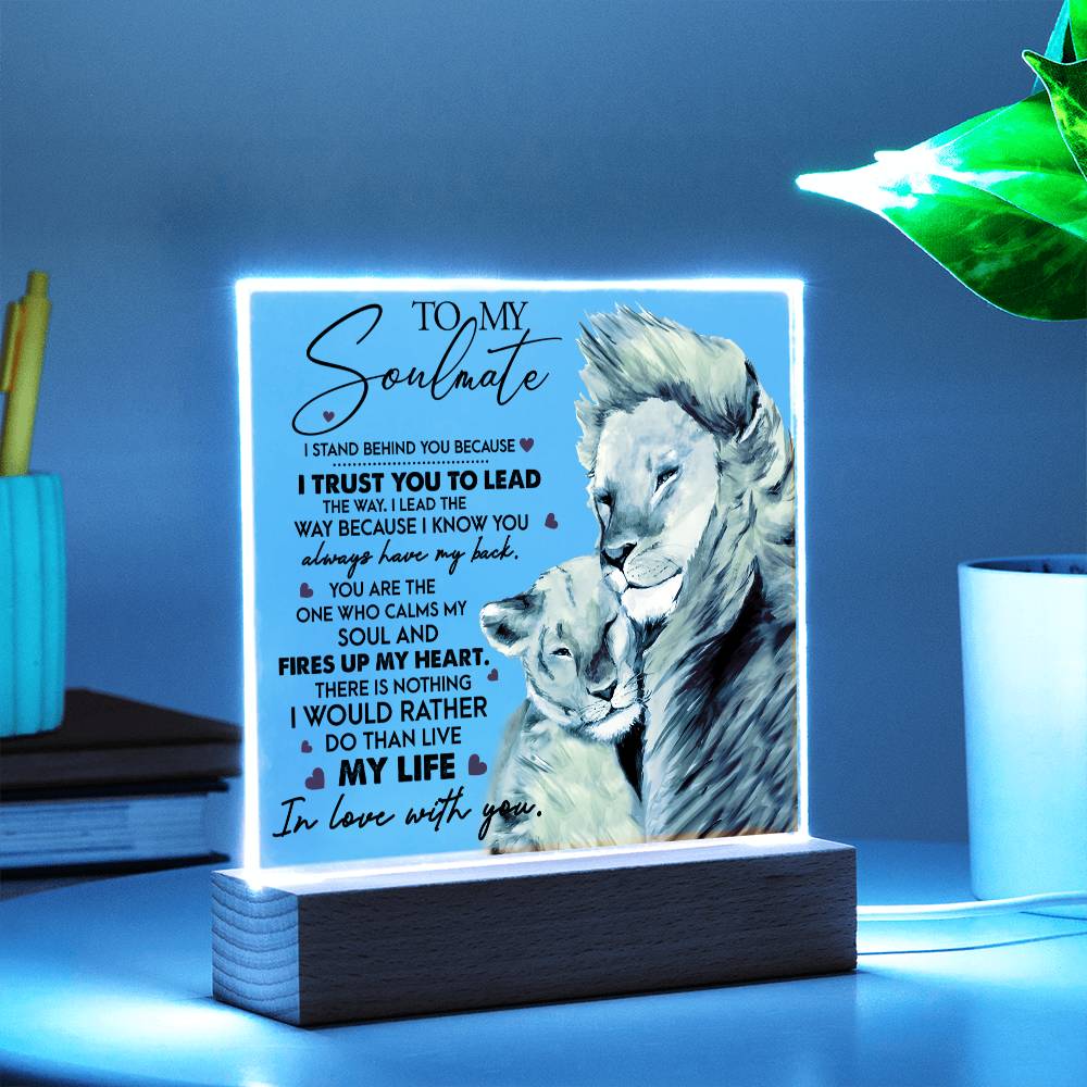 I Trust You - Acrylic Display Centerpiece For Soulmate