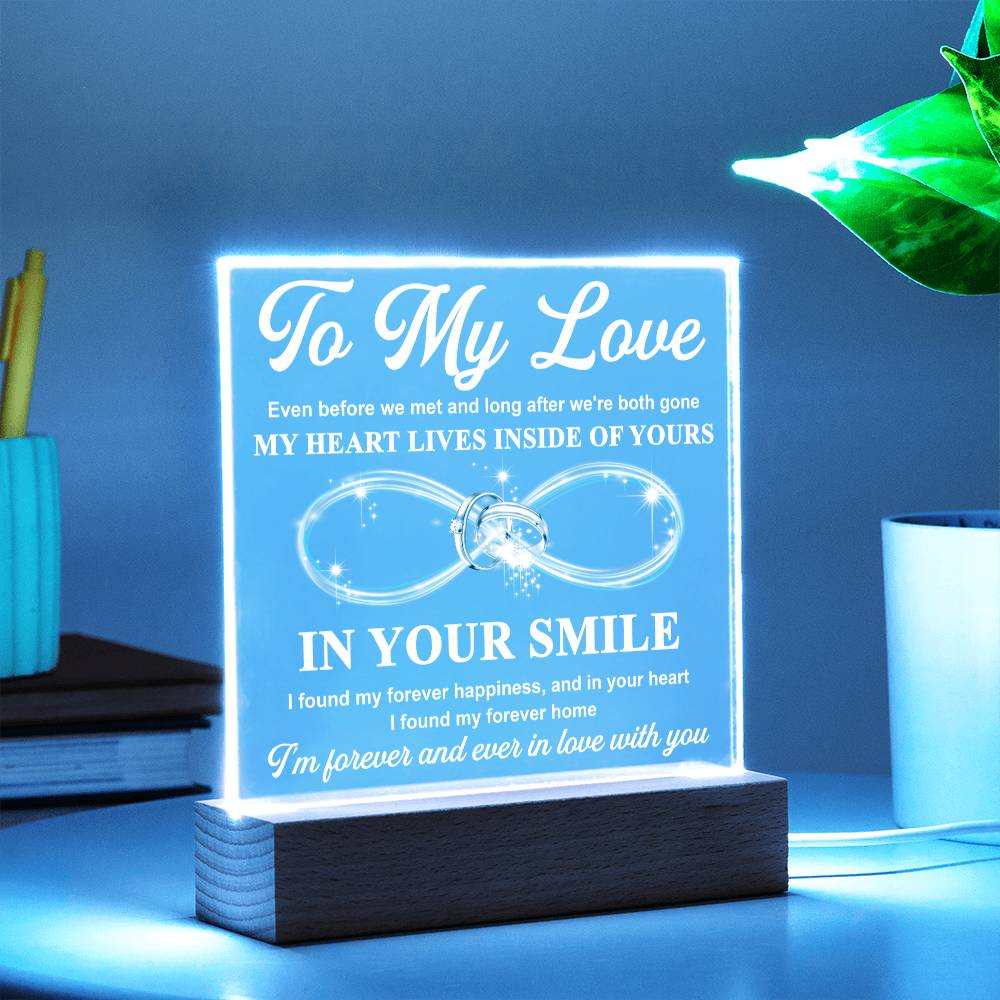In Your Smile - Acrylic Display Centerpiece For Soulmate