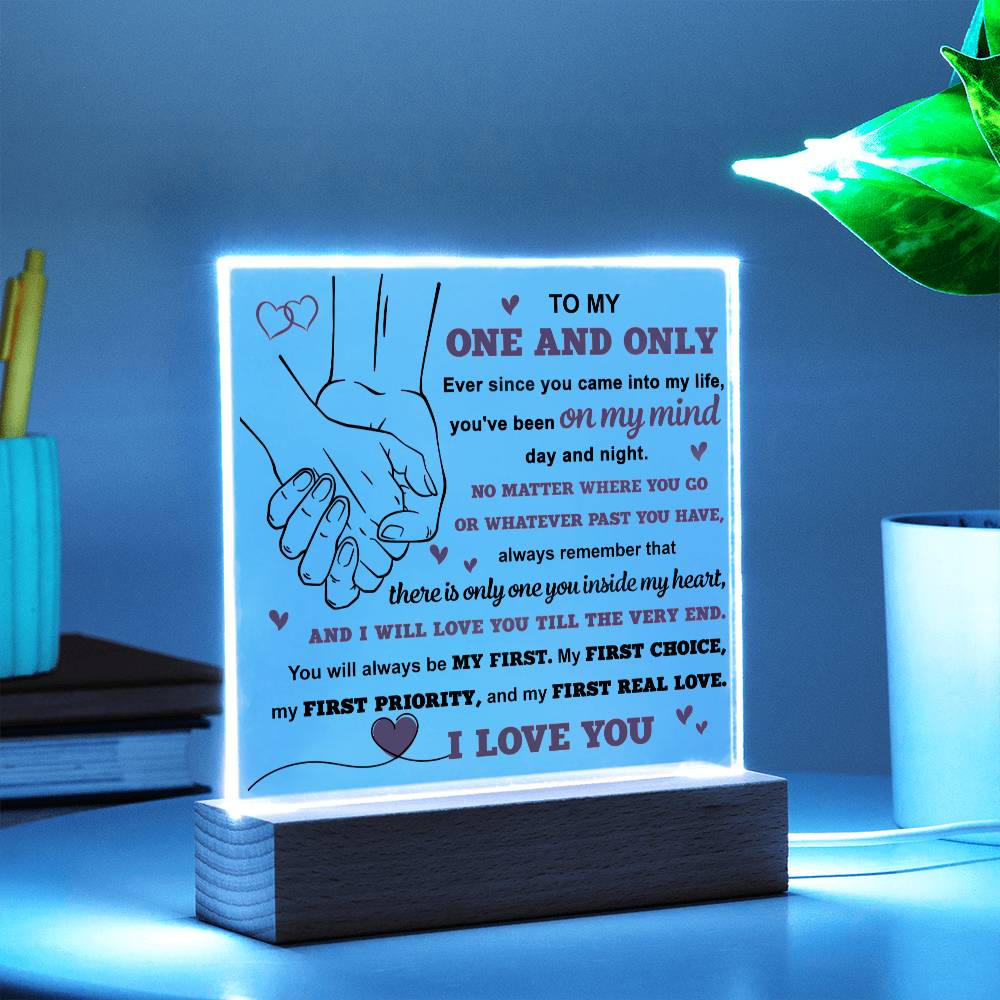 My First Real Love - Acrylic Display Centerpiece For Soulmate