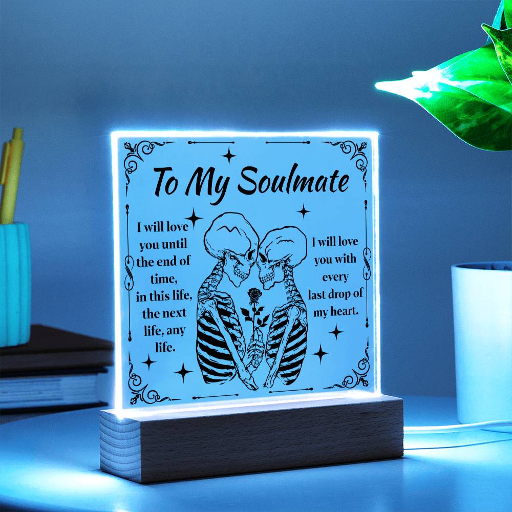 End Of Time - Halloween-Themed Acrylic Display Centerpiece For Soulmate