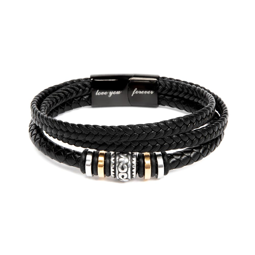 For All That You Do - Vegan Leather Bracelet For Dad