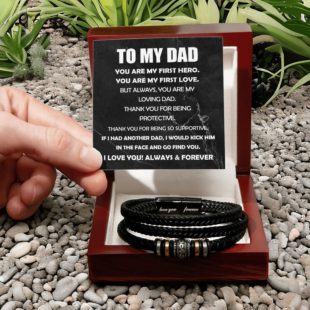 My Loving Dad - Vegan Leather Bracelet For Dad