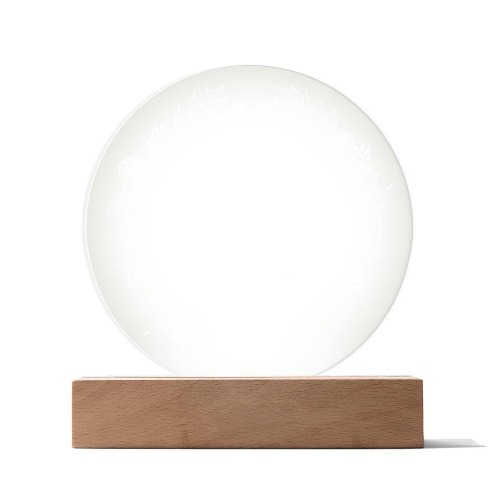 Keep Me Safe - Circle Acrylic Display Centerpiece For Mom