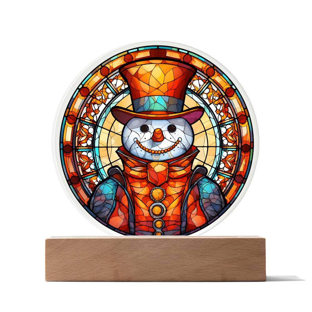 Snowman - Christmas-Themed Acrylic Display Centerpiece