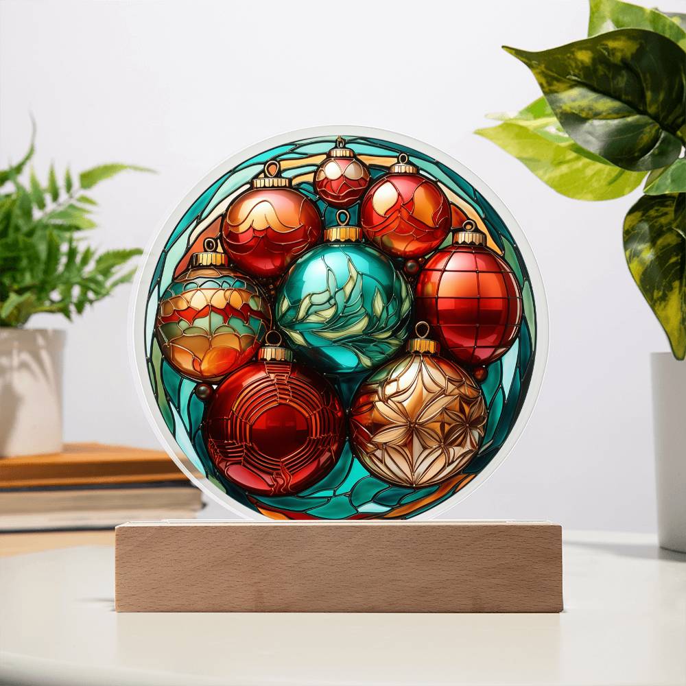 Christmas Balls - Christmas-Themed Acrylic Display Centerpiece