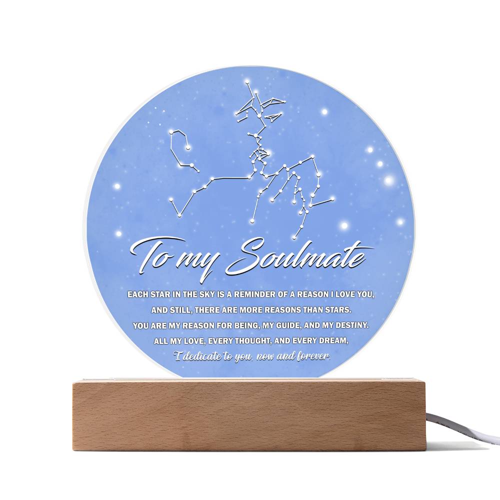 Each Star In The Sky - Acrylic Display Centerpiece For Soulmate