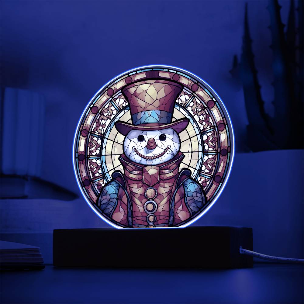 Snowman - Christmas-Themed Acrylic Display Centerpiece