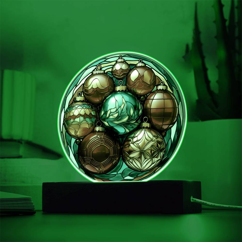 Christmas Balls - Christmas-Themed Acrylic Display Centerpiece