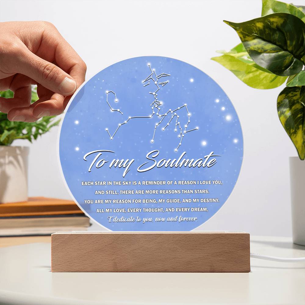 Each Star In The Sky - Acrylic Display Centerpiece For Soulmate
