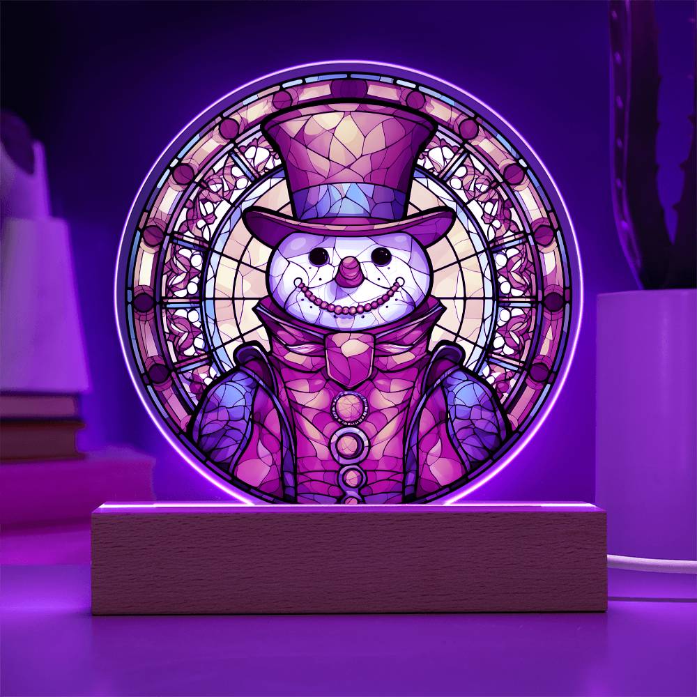 Snowman - Christmas-Themed Acrylic Display Centerpiece