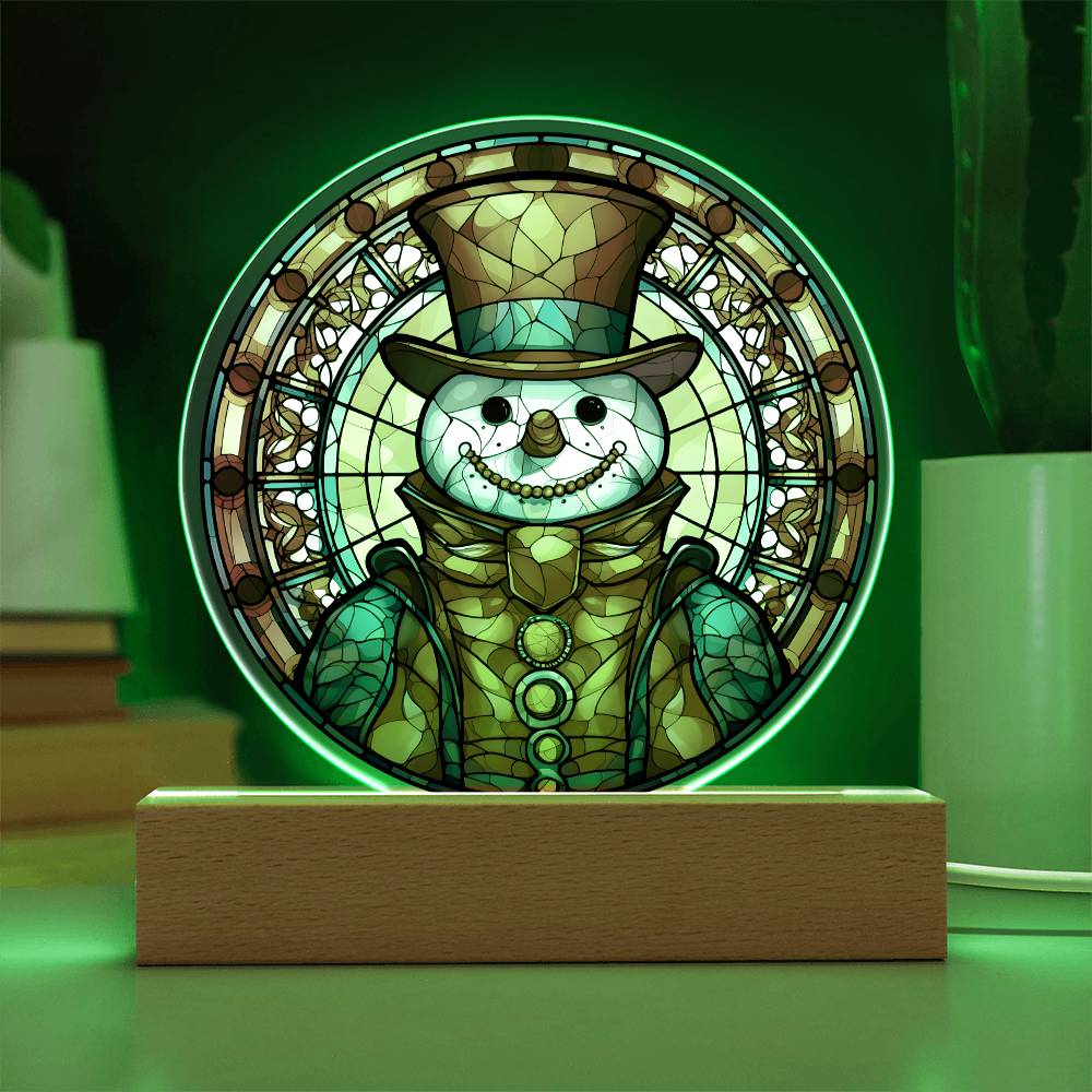 Snowman - Christmas-Themed Acrylic Display Centerpiece