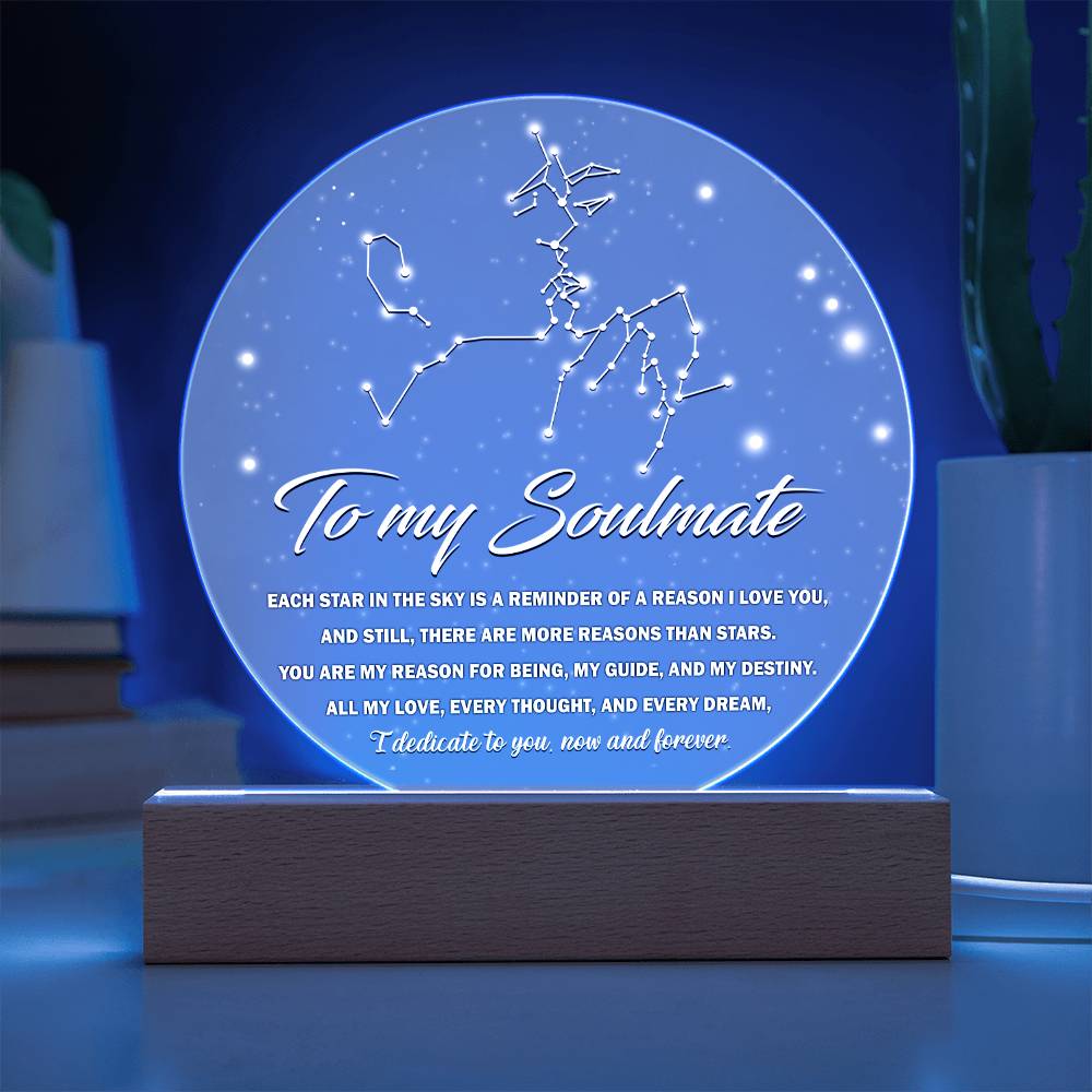 Each Star In The Sky - Acrylic Display Centerpiece For Soulmate