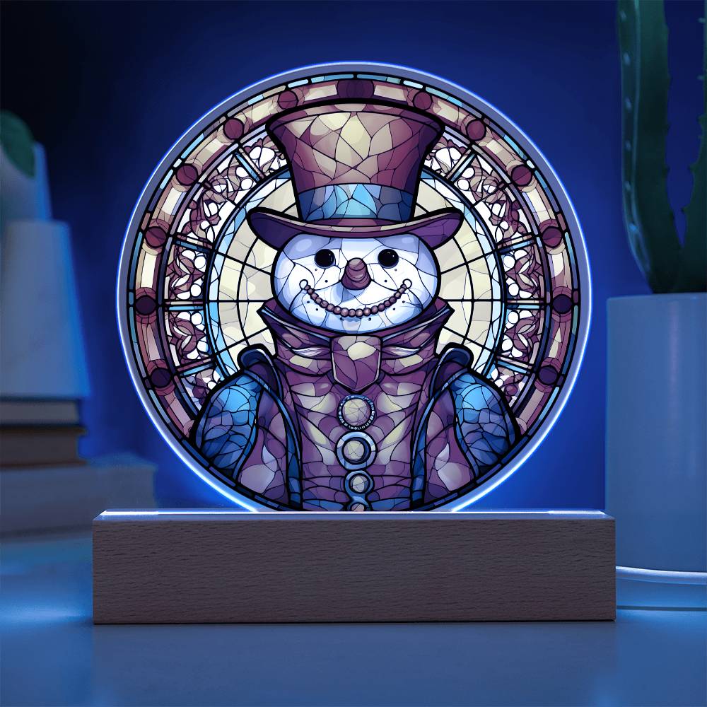Snowman - Christmas-Themed Acrylic Display Centerpiece