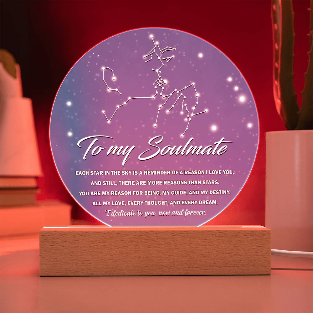 Each Star In The Sky - Acrylic Display Centerpiece For Soulmate