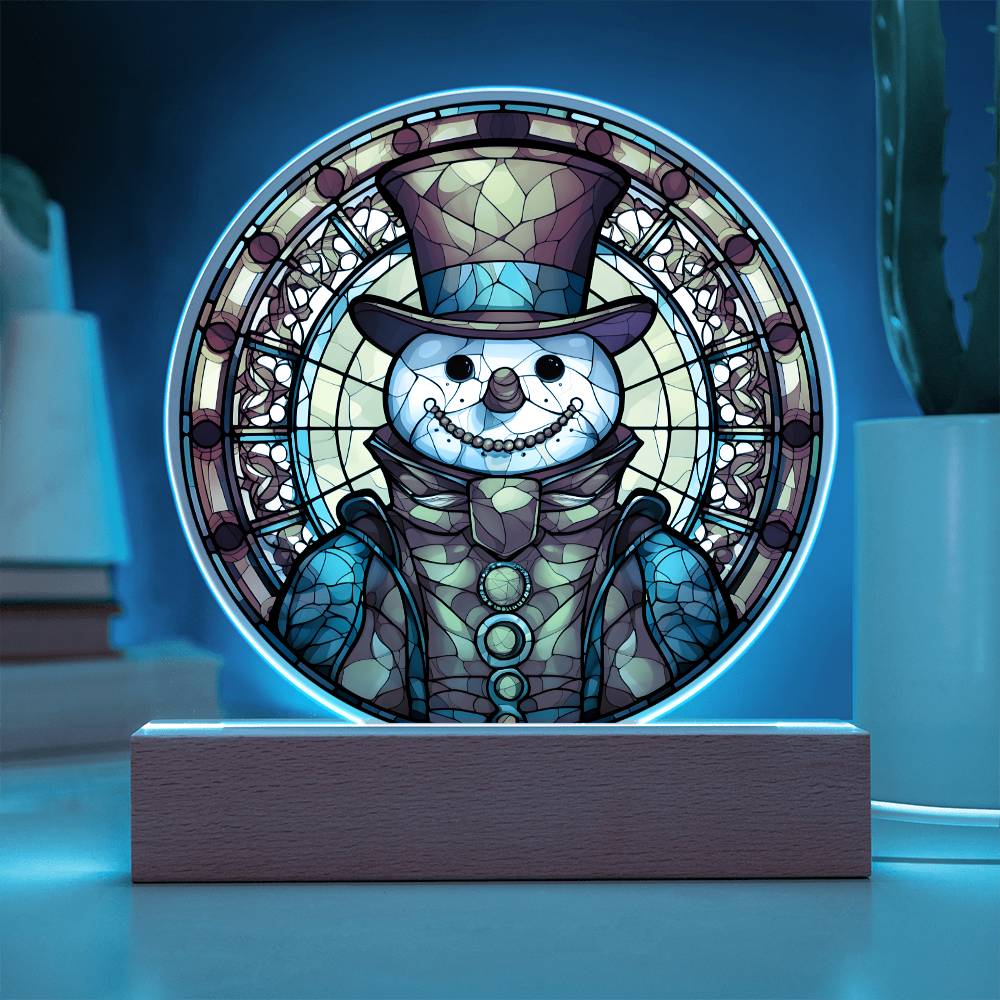 Snowman - Christmas-Themed Acrylic Display Centerpiece