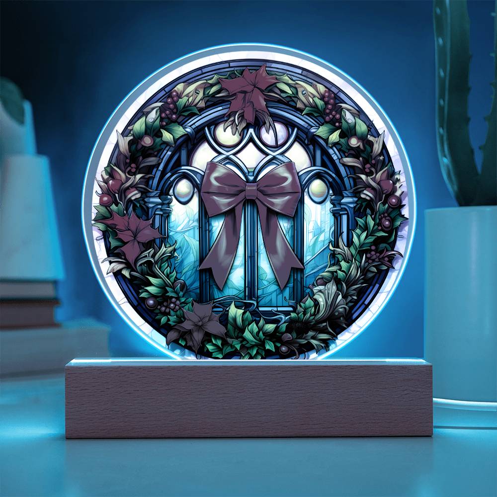 Christmas Wreath - Christmas-Themed Acrylic Display Centerpiece