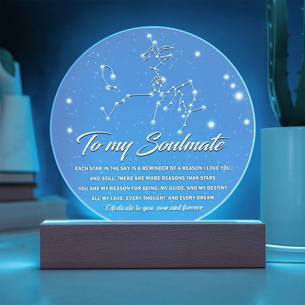 Each Star In The Sky - Acrylic Display Centerpiece For Soulmate