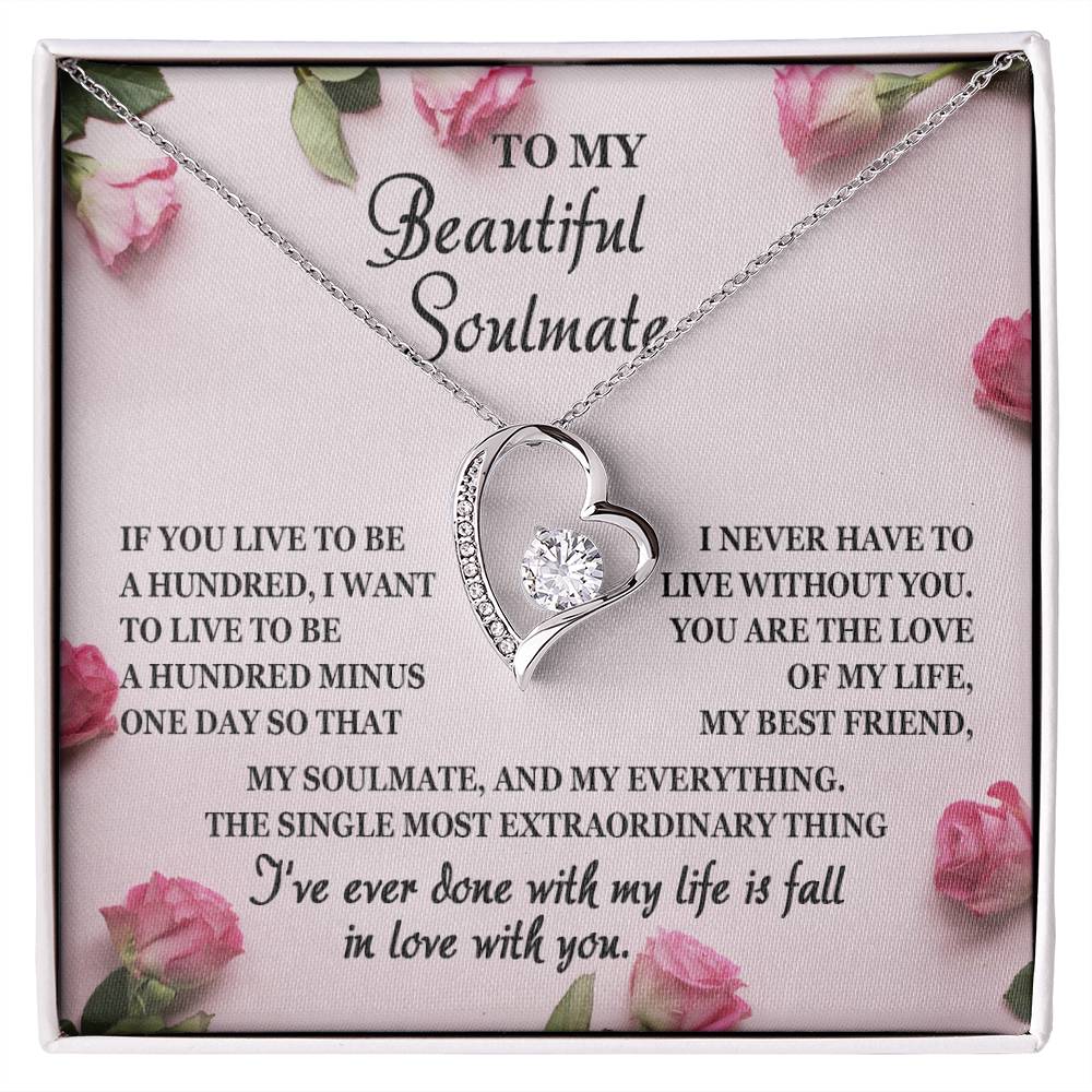 Single Most Extraordinary Thing - Forever Love Necklace For Soulmate