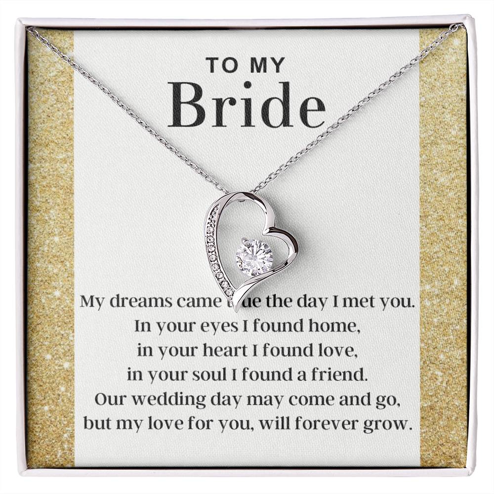 My Love For You - Forever Love Necklace For Bride