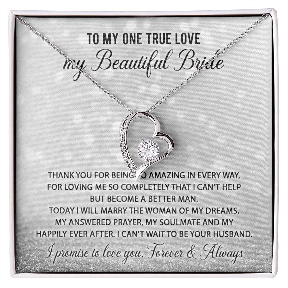 Can't Wait To Be Your Husband - Forever Love Necklace For Bride