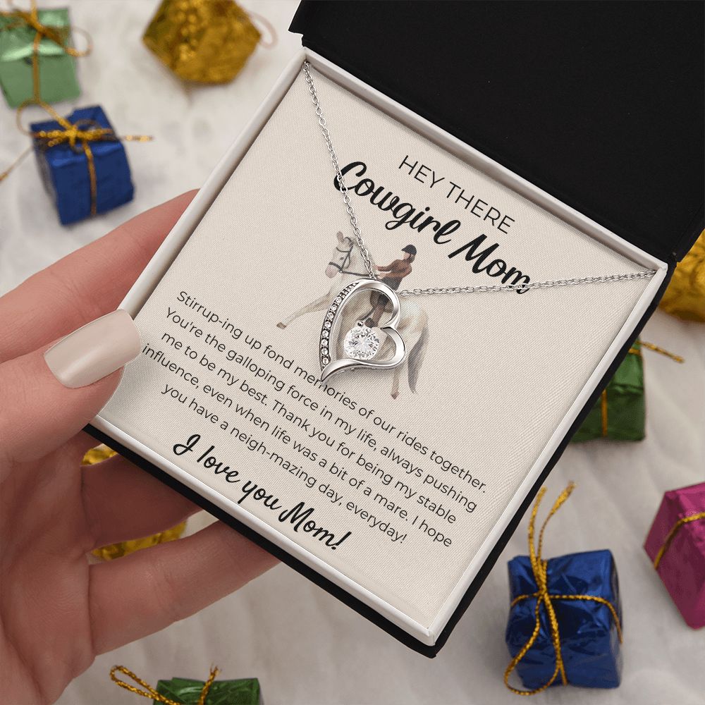 Forever Love Necklace For Cowgirl Mom