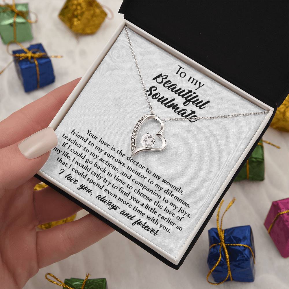 If I Could Go Back In Time - Forever Love Necklace For Soulmate