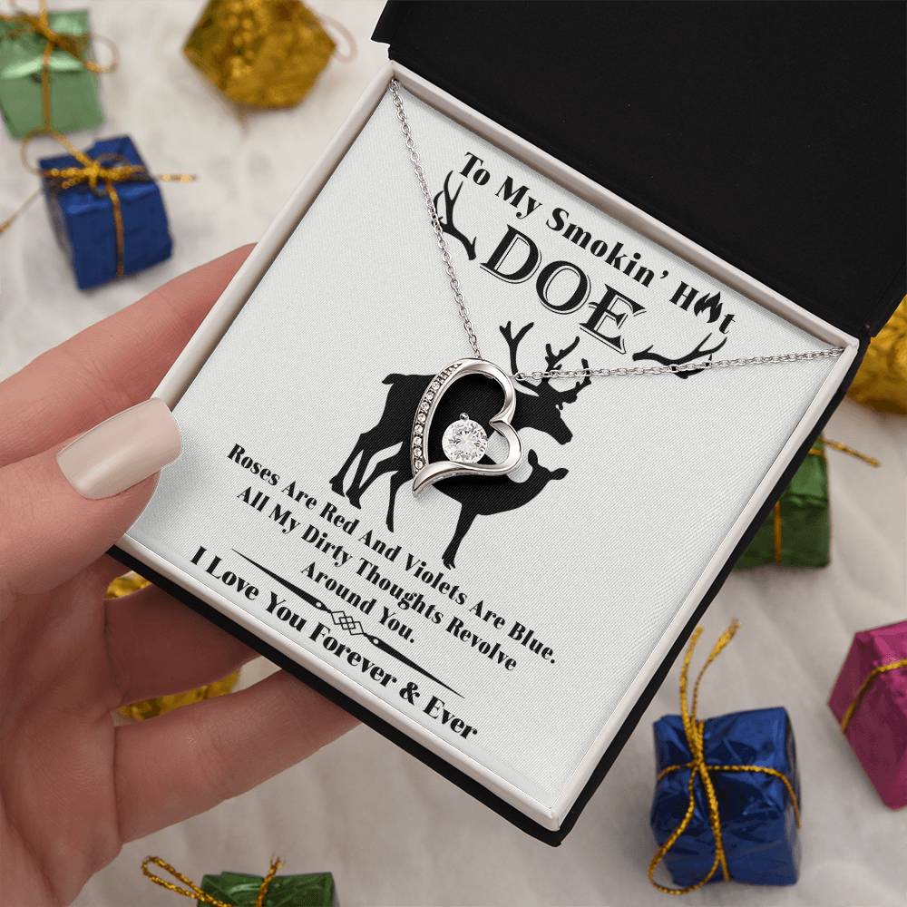 Roses Are Red - Forever Love Necklace For Her