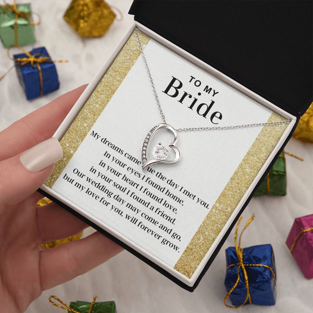 My Love For You - Forever Love Necklace For Bride