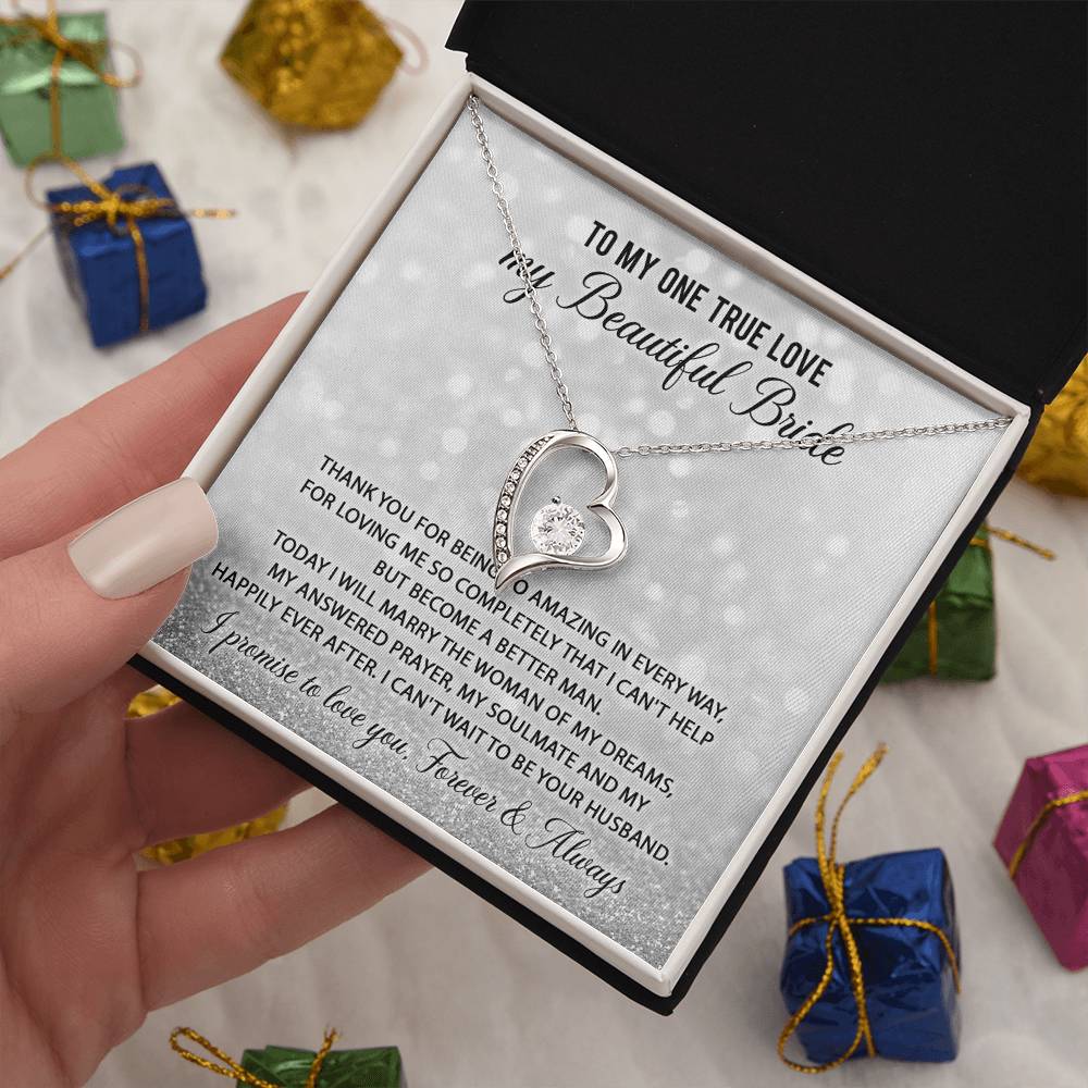 Can't Wait To Be Your Husband - Forever Love Necklace For Bride