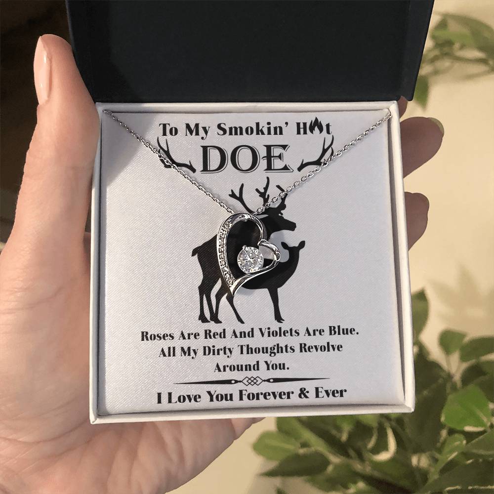 Roses Are Red - Forever Love Necklace For Her