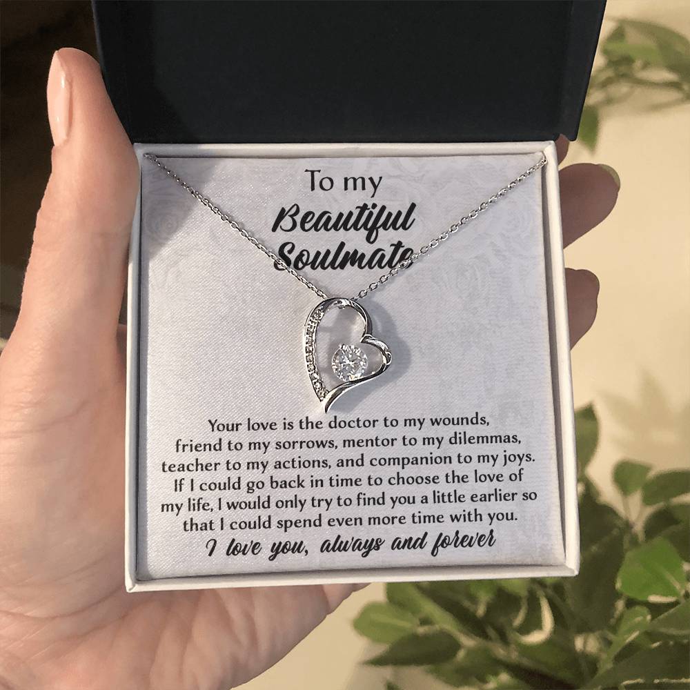 If I Could Go Back In Time - Forever Love Necklace For Soulmate