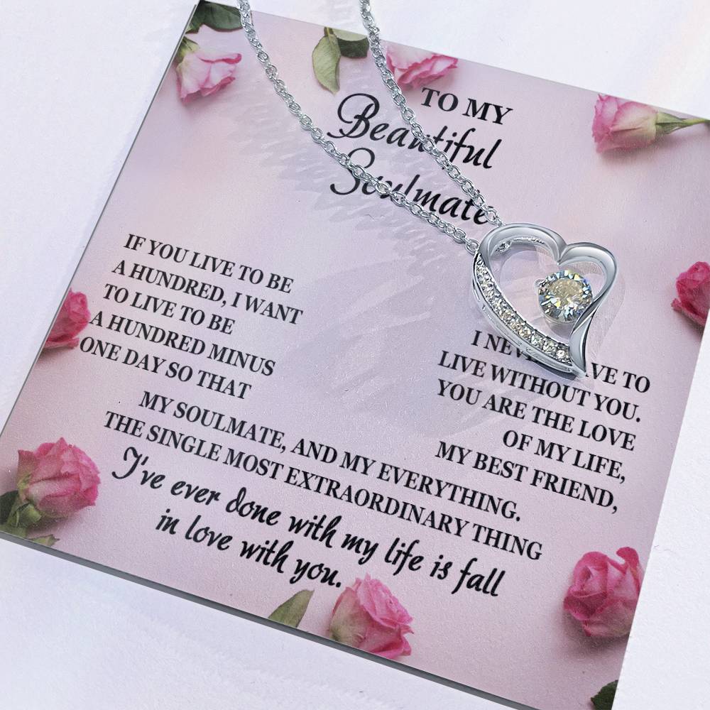Single Most Extraordinary Thing - Forever Love Necklace For Soulmate