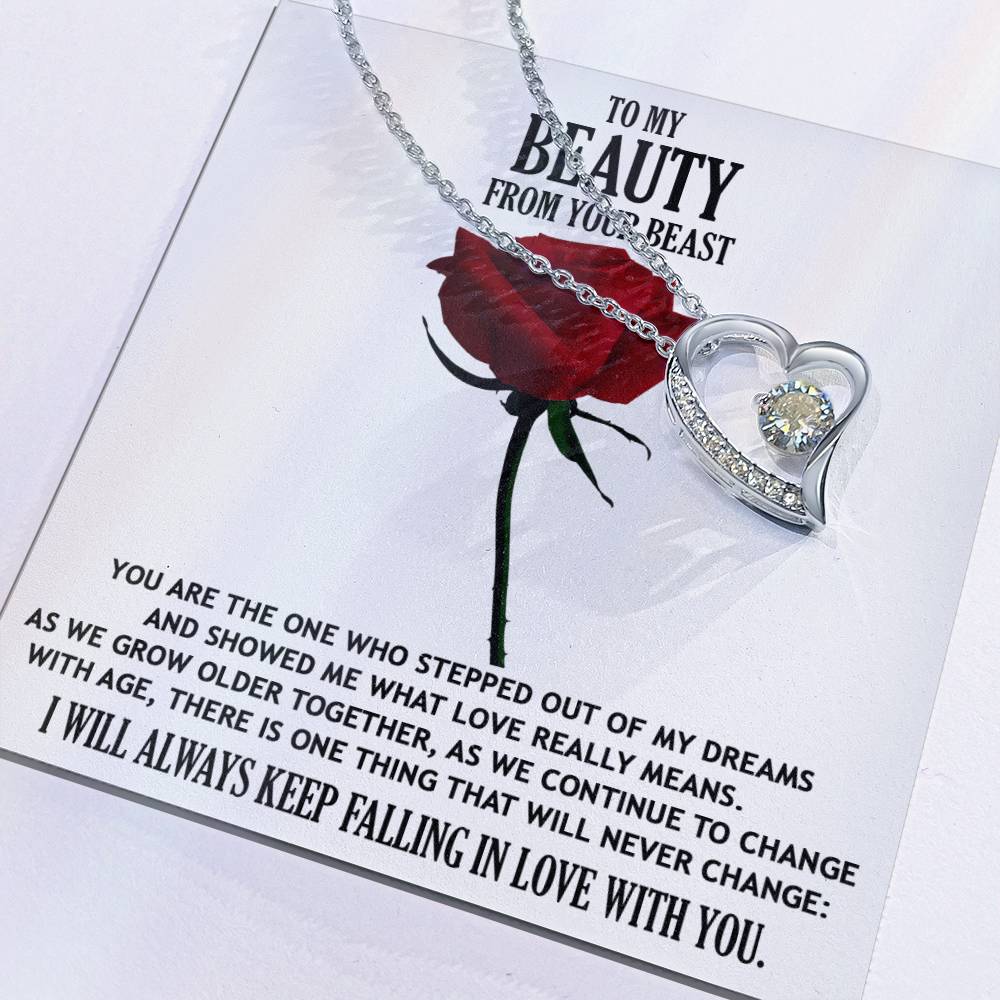 What Love Really Means - Forever Love Necklace For Your Beauty